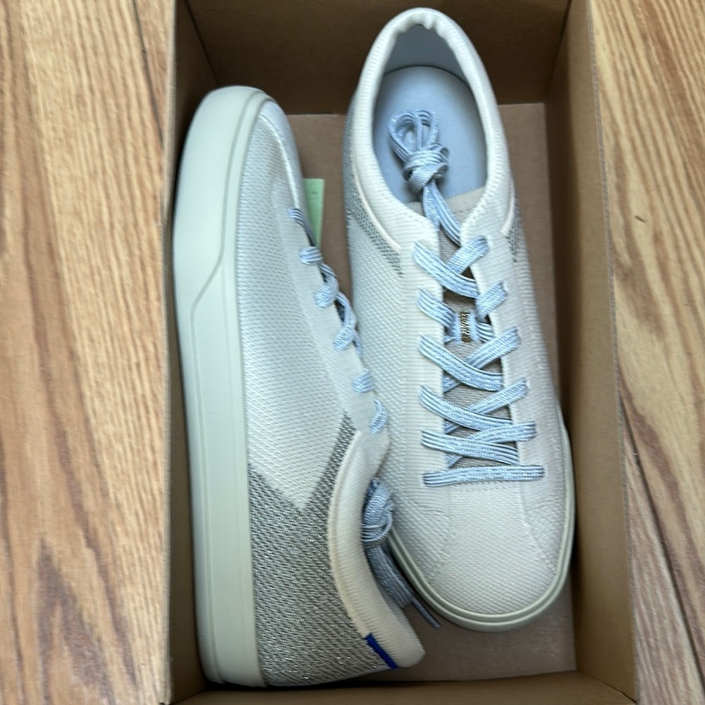 NEW IN BOX Rothy’s Diamond Twill “The Lace Up Sneaker”